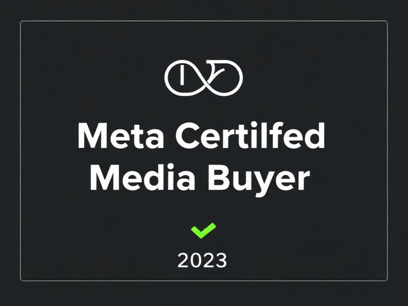 Meta Certified Media Buyer certificate